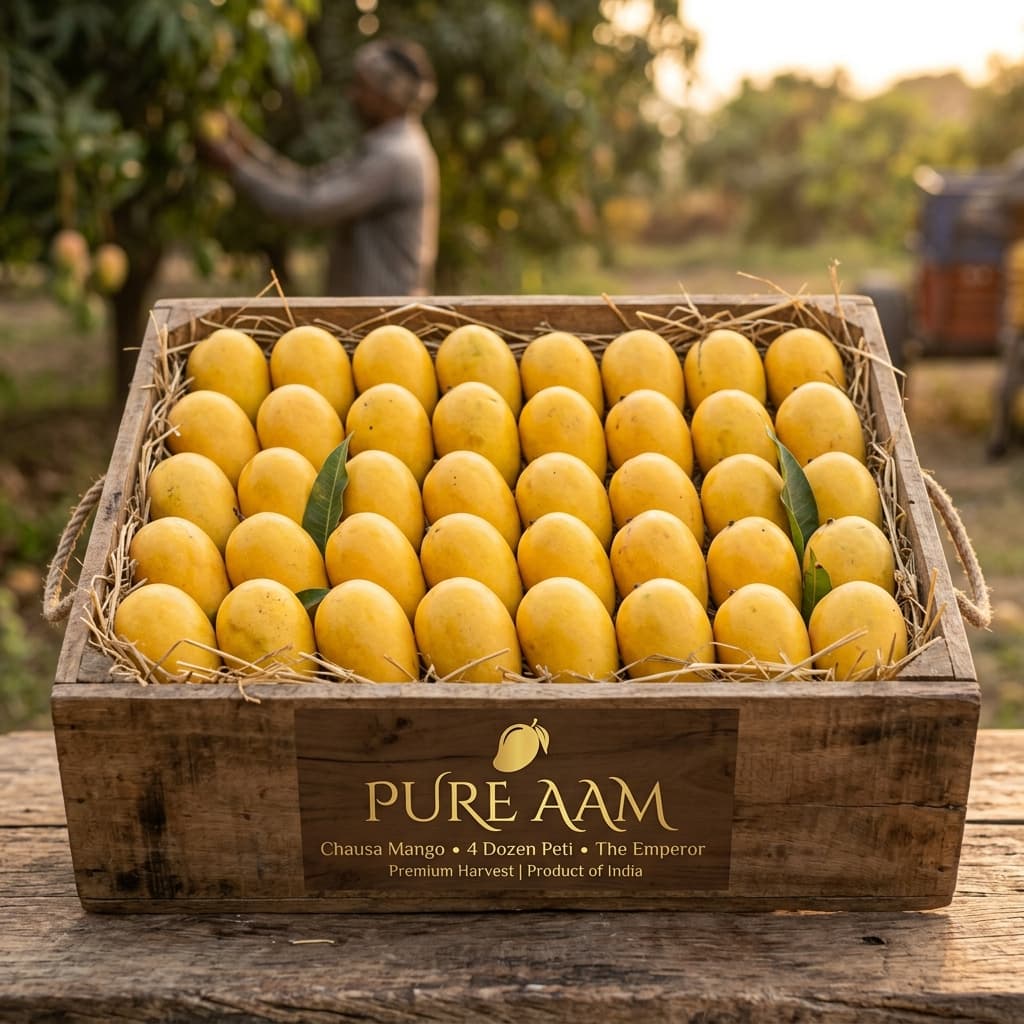 Buy Chausa Mango 4 Dozen Peti online — Pure Aam