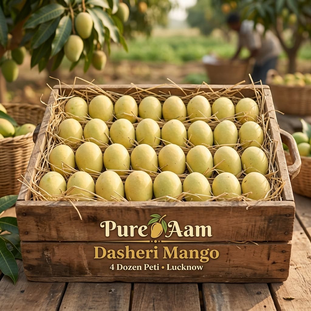 Buy Dasheri Mango 4 Dozen Peti online — Pure Aam