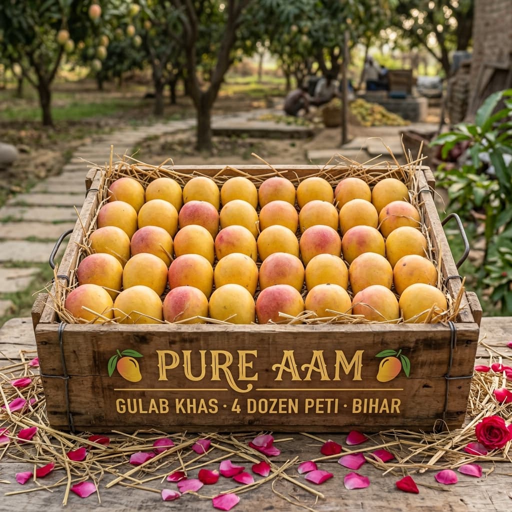 Buy Gulab Khas Mango 4 Dozen Peti online — Pure Aam