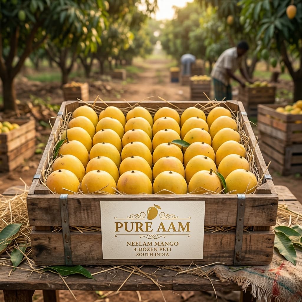 Buy Neelam Mango 4 Dozen Peti online — Pure Aam